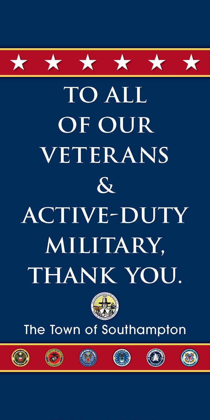 Hometown Hero sample banner back image, to all of our veterans and Active-Duty Military, Thank you